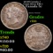 1872H Canada 5 Cents Silver KM-2 Grades vf++