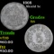 1868 Shield Nickel 5c Grades f+