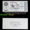 Proof 1858 $3 Ohio Valley Bank Note, Obverse BEP Intaglio Souvenir Card SO-012, ANA '80 Grades Proof