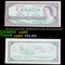 1954 $1 Canadian Note - Modified Portrait Sig. Beattie-Rasminsky Grades Gem CU