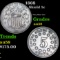 1868 Shield Nickel 5c Grades Choice AU/BU Slider