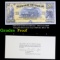 Proof 1896 $20 Gold Certificate - Obverse BEP Intaglio Souvenir Card SO-68, ANA '89 Grades Proof
