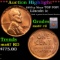 ***Auction Highlight*** 1955-p Lincoln Cent Near TOP POP! 1c Graded ms67 rd BY SEGS (fc)