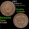 1897 Indian Cent 1c Grades vg details
