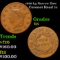 1828 Lg Narrow Date Coronet Head Large Cent 1c Grades f+