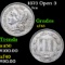 1873 Open 3 Three Cent Copper Nickel 3cn Grades xf+