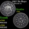 1867 No Rays Shield Nickel 5c Grades vf+