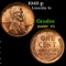 1942-p Lincoln Cent 1c Grades GEM++ RB