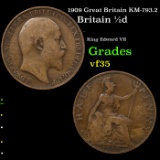 1909 Great Britain KM-793.2 Grades vf++