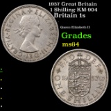 1957 Great Britain 1 Shilling KM-904 Grades Choice Unc