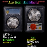 ***Auction Highlight*** PCGS 1879-s Morgan Dollar $1 Graded ms66+ BY PCGS (fc)