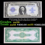 1923 $1 Large Size Blue Seal Silver Certificate, Fr-237 Signatures of Speelman & White Grades Choice