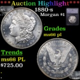 ***Auction Highlight*** 1880-s Morgan Dollar $1 Graded ms66 pl BY SEGS (fc)