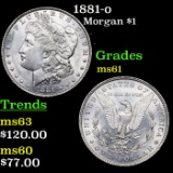 1881-o Morgan Dollar $1 Grades BU+