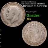 1920 Great Britain Half Crown Silver KM-818.1a Grades f+