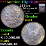 ***Auction Highlight*** 1884-s Morgan Dollar $1 Graded ms64 BY SEGS (fc)