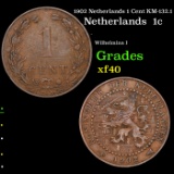 1902 Netherlands 1 Cent KM-132.1 Grades xf