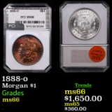 1888-o Morgan Dollar $1 Graded ms66 By PCI
