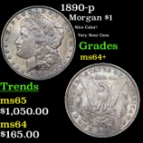 1890-p Morgan Dollar $1 Grades Choice+ Unc
