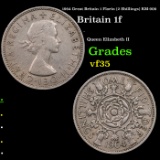 1964 Great Britain 1 Florin (2 Shillings) KM-906 Grades vf++