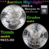 ***Auction Highlight*** 1885-s Morgan Dollar $1 Graded ms64 By SEGS (fc)