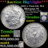 ***Auction Highlight*** 1897-o Morgan Dollar Vam-6A, R-6 $1 Graded Choice+ Unc By USCG (fc)