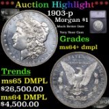 ***Auction Highlight*** 1903-p Morgan Dollar $1 Graded ms64+ dmpl BY SEGS (fc)