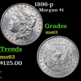 1896-p Morgan Dollar $1 Grades Select Unc