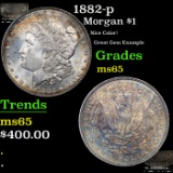 1882-p Morgan Dollar $1 Grades GEM Unc