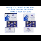 2006 x2 United States Quarters Proof Set - 10 pc set Low mintage.