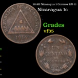 1914H Nicaragua 1 Centavo KM-11 Grades vf++