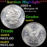 ***Auction Highlight*** 1885-s Morgan Dollar $1 Grades Select+ Unc (fc)