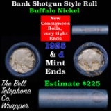 Buffalo Nickel Shotgun Roll in Old Bank Style 'Bell Telephone'  Wrapper 1925 & d Mint Ends