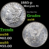 1885-p Morgan Dollar $1 Grades Choice AU/BU Slider