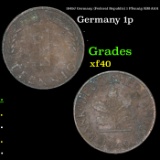 1949J Germany (Federal Republic) 1 Pfennig KM-A101 Grades xf