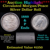***Auction Highlight***  First Financial Shotgun 1889 & 'P' Ends Mixed Morgan/Peace Silver dollar ro