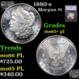 1880-s Morgan Dollar $1 Graded ms65+ pl BY SEGS