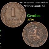 1882 Netherlands 1 Cent KM-107.1 Grades xf