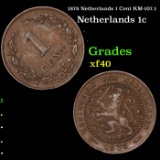 1878 Netherlands 1 Cent KM-107.1 Grades xf