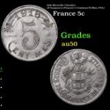 1916 Marseille Chamber of Commerce (France) 5 Centimes El Mon.#?10.1 Grades AU, Almost Unc