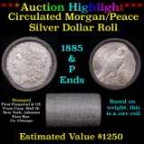 ***Auction Highlight***  First Financial Shotgun 1885 & 'P' Ends Mixed Morgan/Peace Silver dollar ro