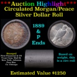 ***Auction Highlight***  First Financial Shotgun 1889 & 'P' Ends Mixed Morgan/Peace Silver dollar ro