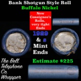 Buffalo Nickel Shotgun Roll in Old Bank Style 'Bell Telephone'  Wrapper 1929 & S Mint Ends