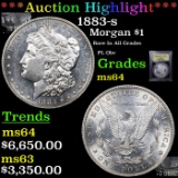 ***Auction Highlight*** 1883-s Morgan Dollar $1 Graded Choice Unc By USCG (fc)