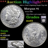 ***Auction Highlight*** 1891-cc Morgan Dollar Vam-3 Spitting Eagle Top 100 $1 Graded ms61 By SEGS (f
