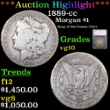 ***Auction Highlight*** 1889-cc Morgan Dollar $1 Graded vg10 By SEGS (fc)