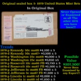 Original sealed Box of 5x 1979 United States Mint Set