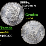 1898-p Morgan Dollar $1 Grades Choice Unc