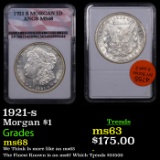 1921-s Morgan Dollar $1 Graded Unc By ANGS