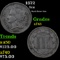 1872 Three Cent Copper Nickel 3cn Grades xf+